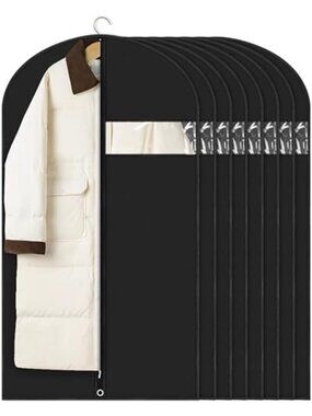Garment Bags Set 8 Pack Clothing Covers Dust Proof Suit Dress Storage Travel